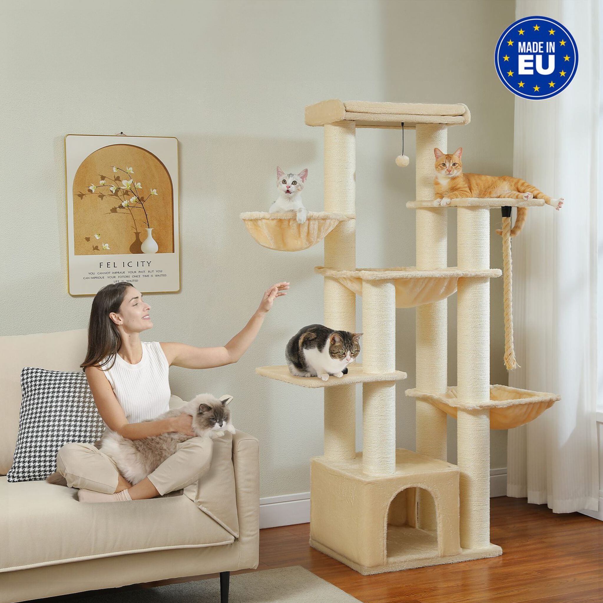 Stevige Krabpaal voor Zware Katten: Comfort en Stabiliteit